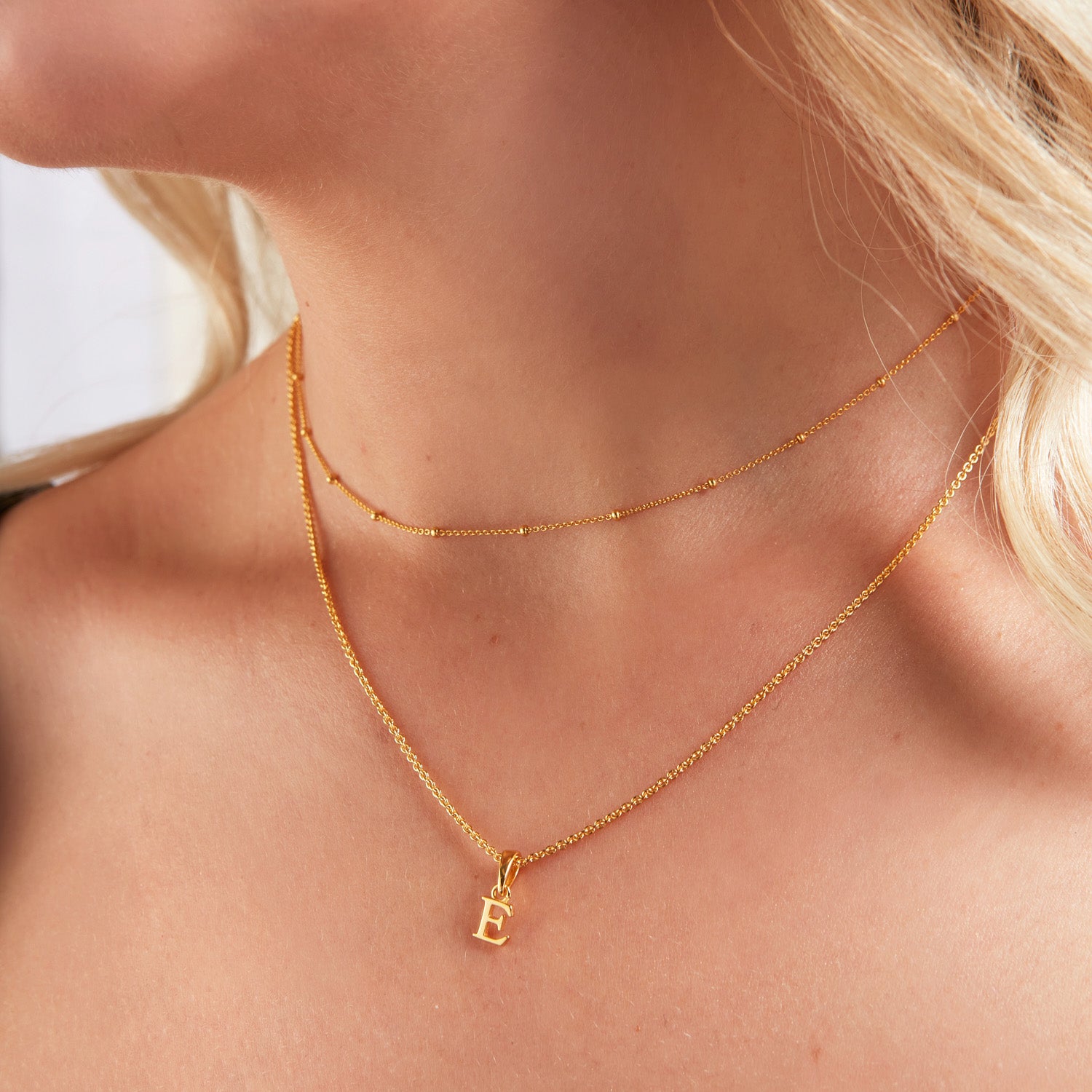 Coin Fine Chain Necklace (Gold)