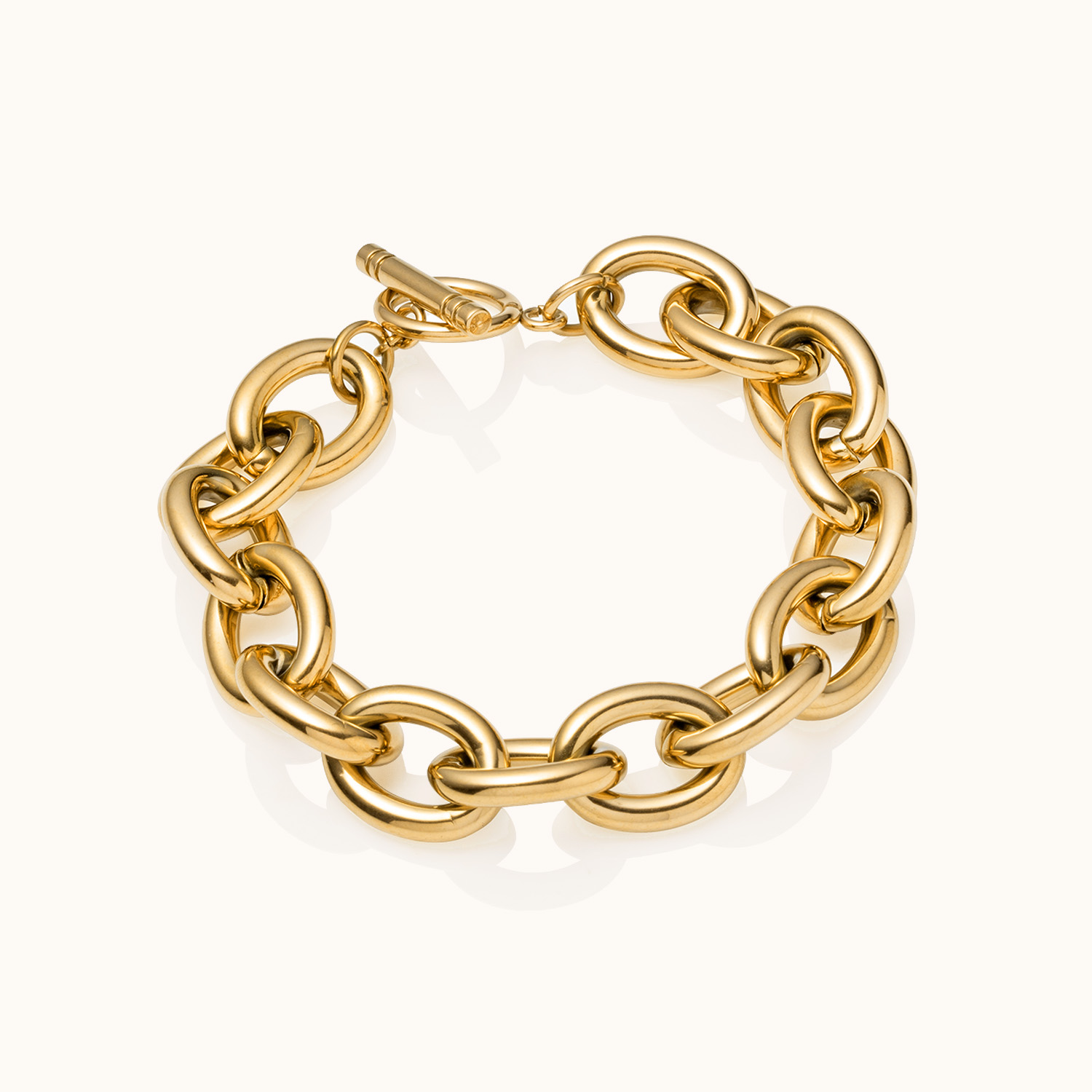 Figaro & Snake Chain Bracelet Bundle - Gold