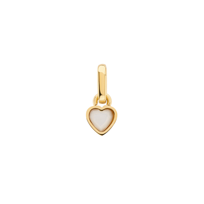 Stories Mini Heart Birthstone Pendant (Gold)