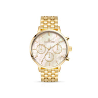 Gold Pearl Link Nueva 40 Watch
