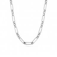 Figaro Chain Necklace (Silver)