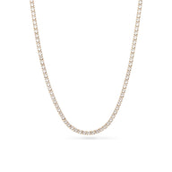 Layering Tennis Chain Necklace (Gold)