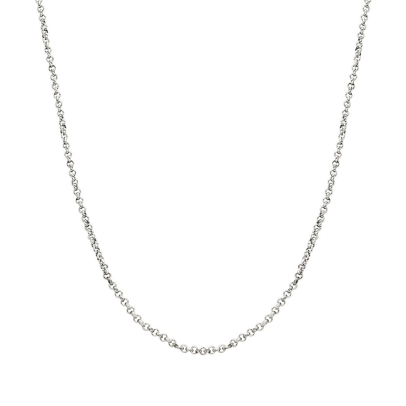 Layering Box Chain Necklace (Silver)