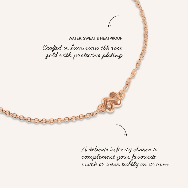 Infinity Bracelet (Rose Gold)