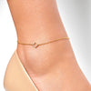 Crystal Clover Anklet (Gold)