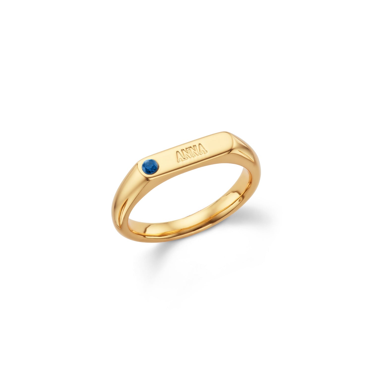 Signet ring with birthstone hotsell