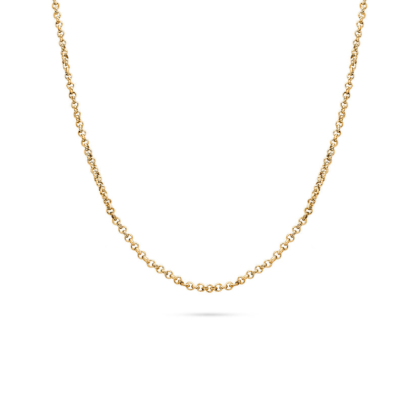 Layering Box Chain Necklace (Gold)