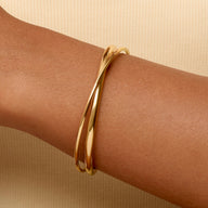 Monroe Leather Watch & Bangle Set (Burgundy/Gold)