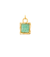 Molten Amazonite Charm (Gold)