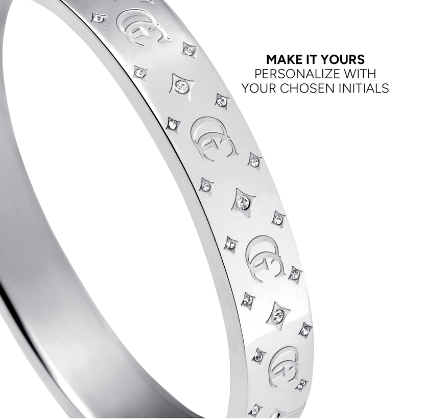 Own Way Monogram Bangle (Silver)
