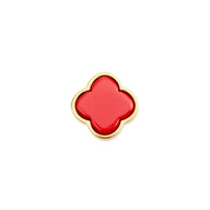 Red Clover Charms (Gold) - Plain