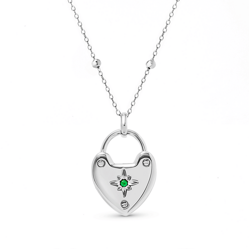 Photo Love Locket Necklace (Silver)