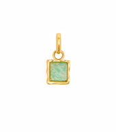 Molten Amazonite Charm (Gold)
