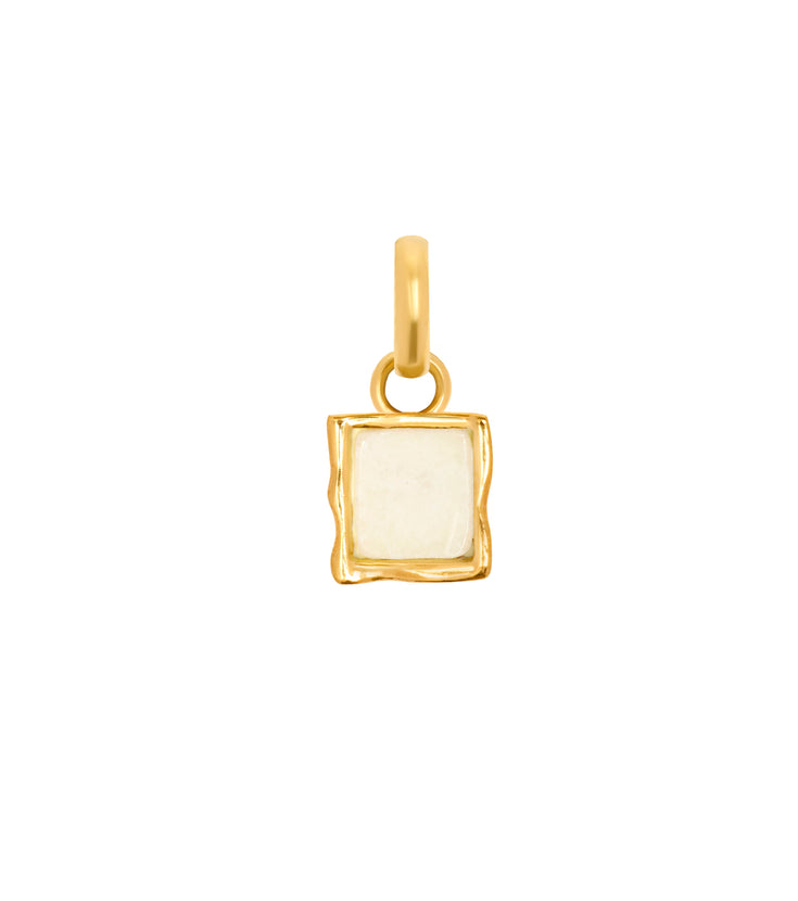 Molten Moonstone Charm (Gold)