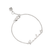 Sterling Mini Signature Name Bracelet (Silver)