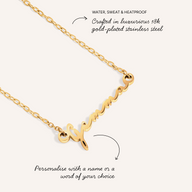 Fine Mini Signature Name Necklace (Gold)