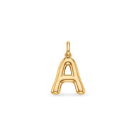Molten Initial Pendant (Gold)