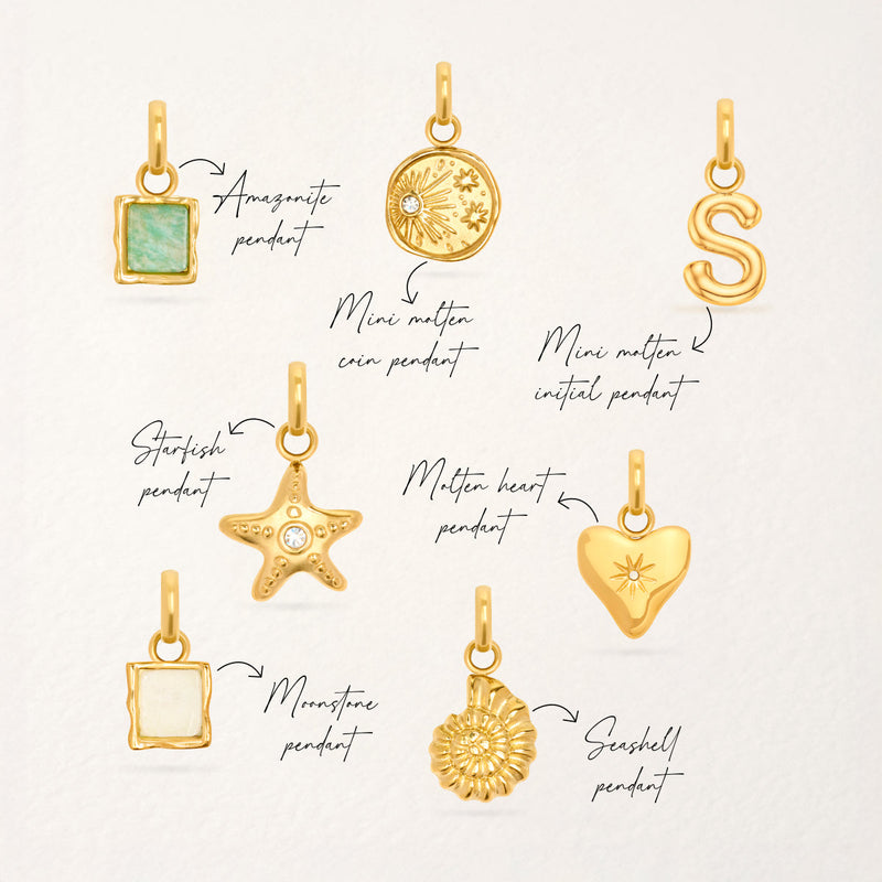 Molten Heart Pendant (Gold)