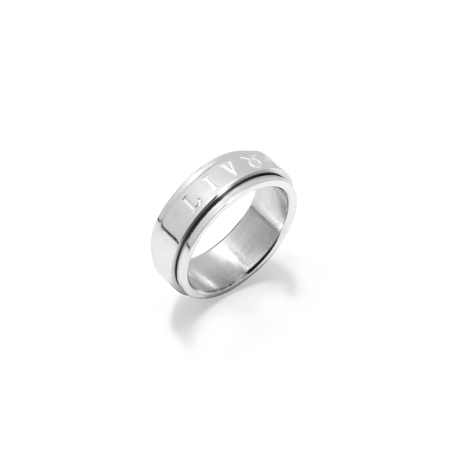 Disc Ring Sterling Silver Ring Round Smooth Top Ring 925 