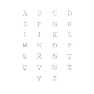 Made Mine Charms - Didot Initial Charm (Silver)