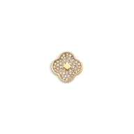 Shimmer Pavé Clover Charms (Gold) - Clover