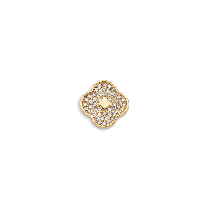 Shimmer Pavé Clover Charms (Gold) - Clover
