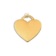 Heart Bag Charm (Gold)
