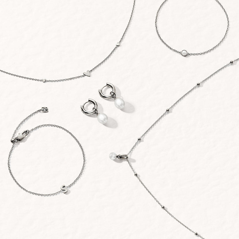 Mini Heart Necklace (Silver)