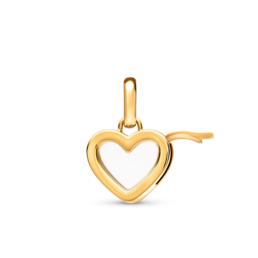Floating Birthstone Charm (Gold)