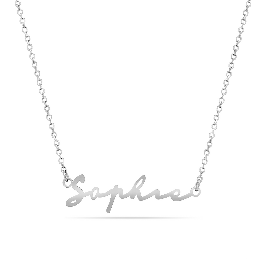 Signature Name Necklace (Silver)