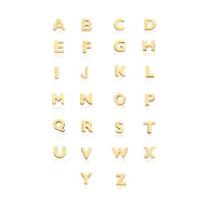 Made Mine Charms - Block Initial Charm (Gold)