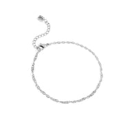 Layering Twisted Chain Bracelet (Silver)