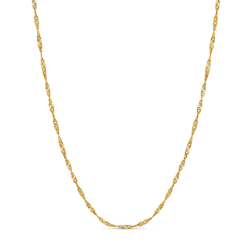Layering Twisted Chain Necklace (Gold)