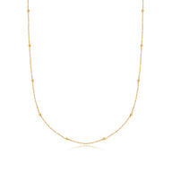 Layering Sphere Chain Necklace (Gold)