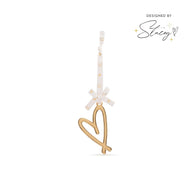 Doodle Heart Bauble (Gold)