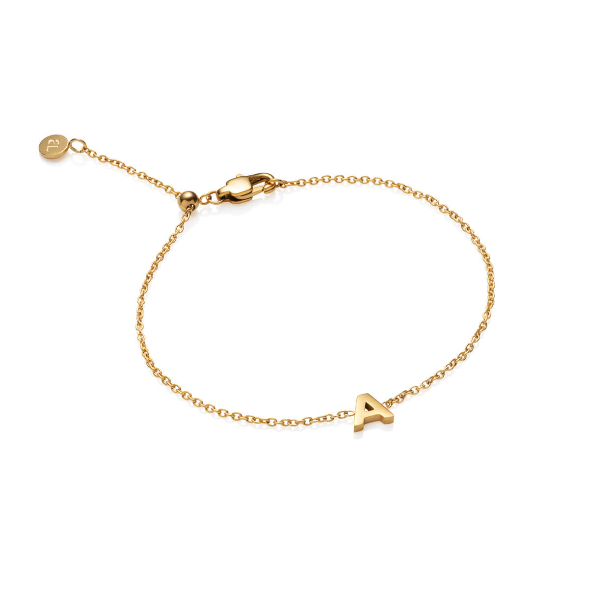 Personalized Initial Bracelet Dainty Gold Monogram Arm 