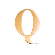 Jewelry Box Gold Small Metal Letter