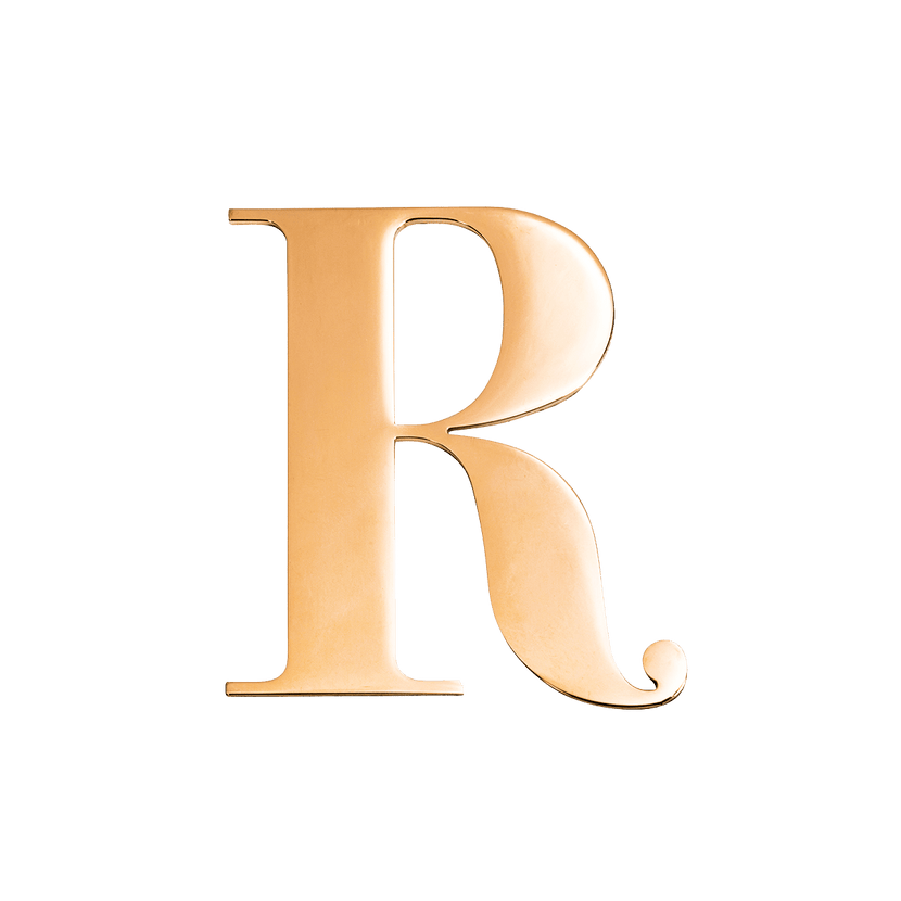 Jewelry Box Gold Small Metal Letter