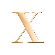 Jewelry Box Gold Small Metal Letter