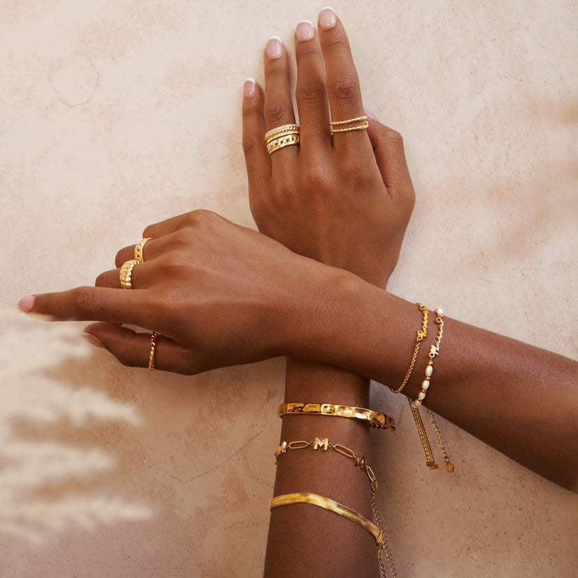 Twisted Open Band Ring (Gold)