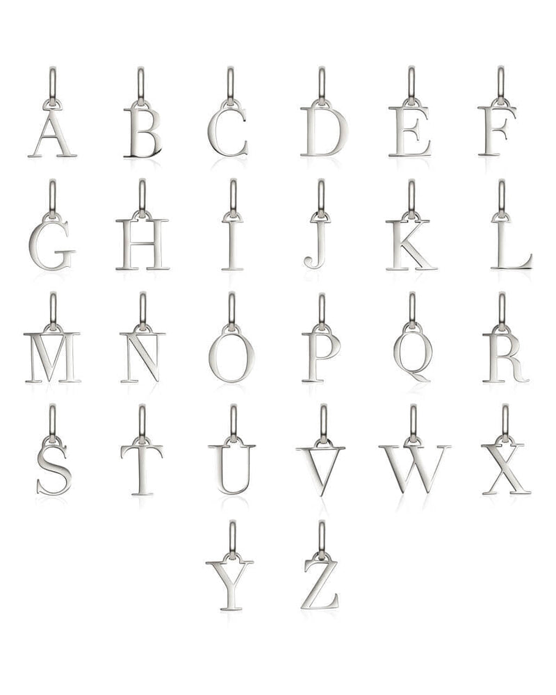 Letter Pendant (Silver)