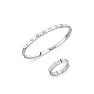 Crystal Heart Set (Silver)