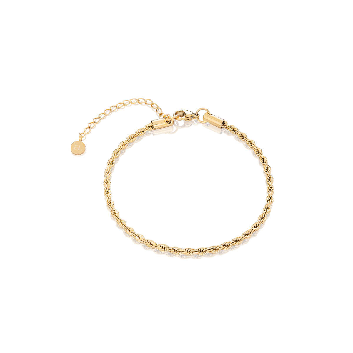 Small Rope Chain Bracelet - Gold - S/M
