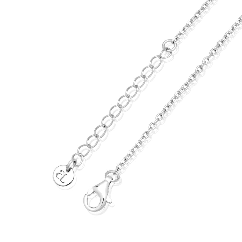 Stories Doodle Heart Necklace (Silver)