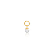 Stories Pearl Huggie Pendant (Gold)