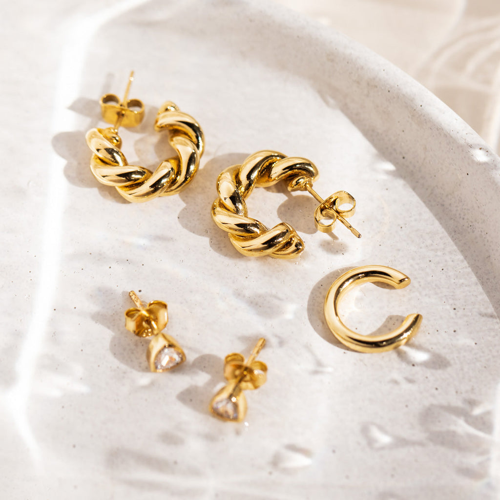Twisted Hoop Earrings