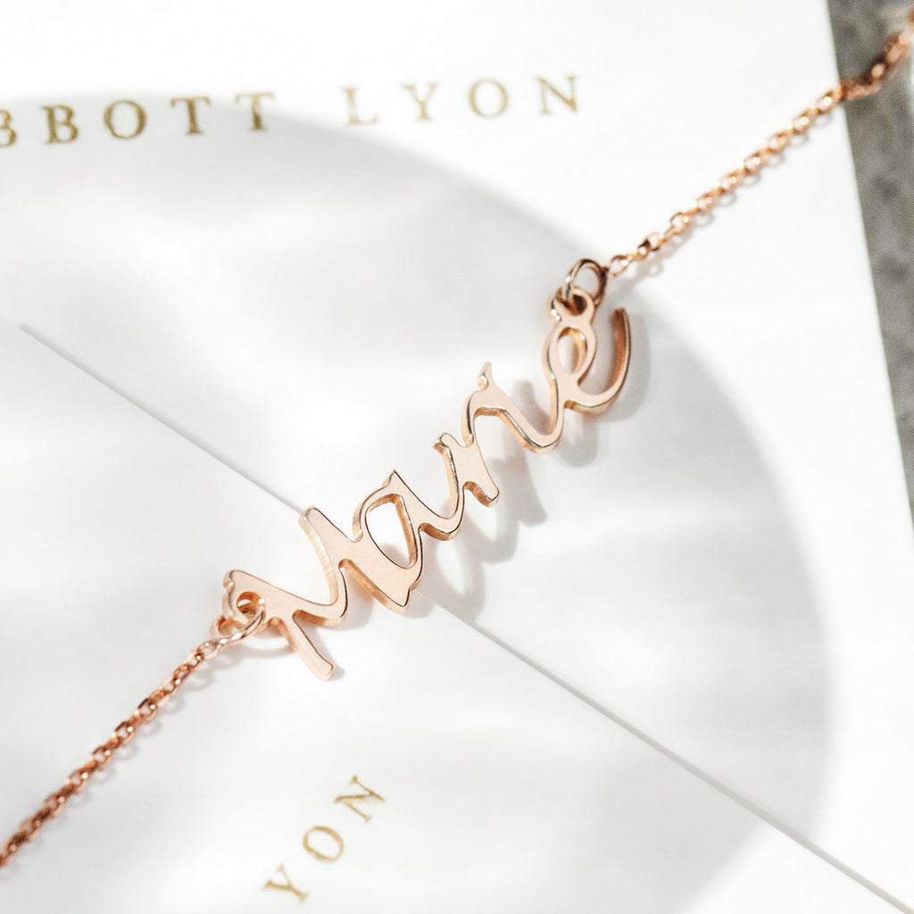 Rose Gold Name Necklaces