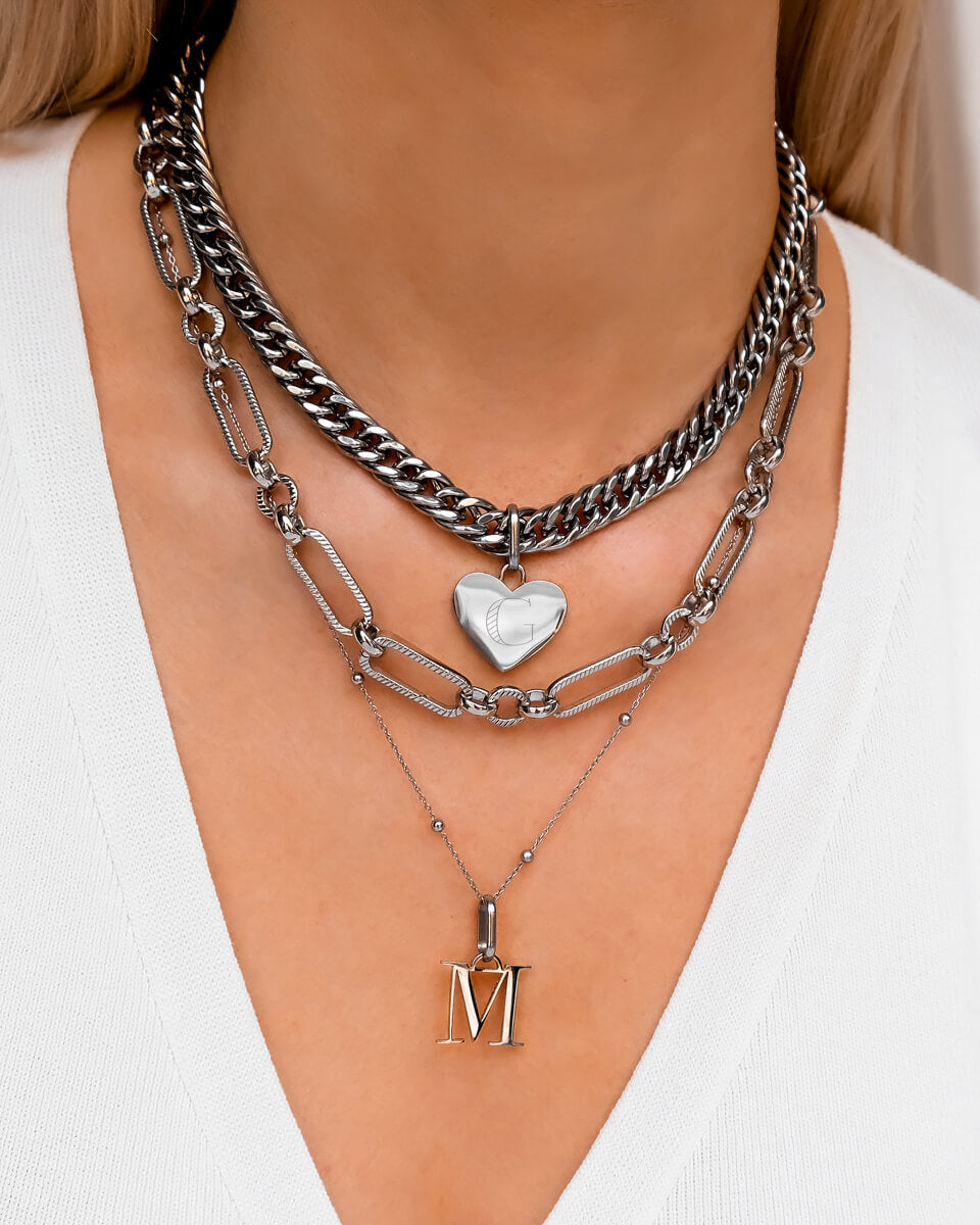 Silver Layered Necklaces