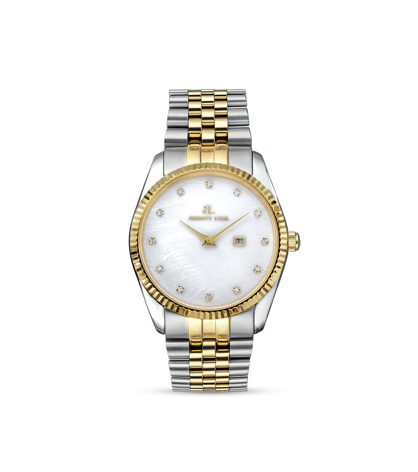 Two Tone Pearl Link Belgravia 36 Watch