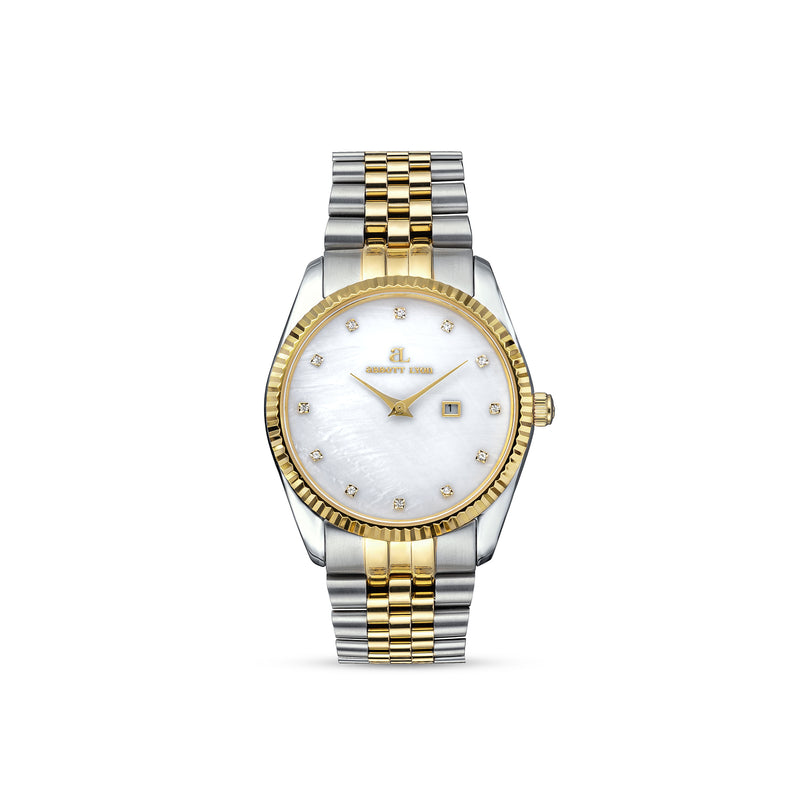 Belgravia 36mm Pearl & Crystal Link Watch